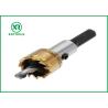 Buy cheap M35 Gold Coated HSS Hole Saw , Three Flat Shank 6mm Hole Saw 18 Degree Split Teeth from wholesalers