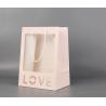 Buy cheap Stock Window Flower Lover Gift Tote Carrier Shopping Paper Packaging Bag from wholesalers