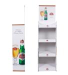 POP Corrugated Cardboard Retail Display Stands UV Coating Sustainable cardboard