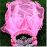 Buy cheap Children's crown veil, girls head flower veil headband, wedding princess wreath, wedding photography floor headdress hai from wholesalers