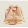 Buy cheap 20cm 22cm Female Crossbody Bag BSCI Drawstring Leather Bucket Bag from wholesalers