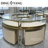 Buy cheap Modern Golden Glass Stainless Steel Luxury Round Jewelry Showcase Combination Of Practicality And Beauty from wholesalers