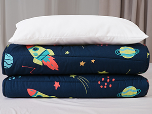 Rectangular Preschool Sleeping Mats Foldable With Removable Pillow