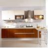 Buy cheap High Gloss White Modern Glass Stainless Steel Modular Kitchen Cabinet from wholesalers