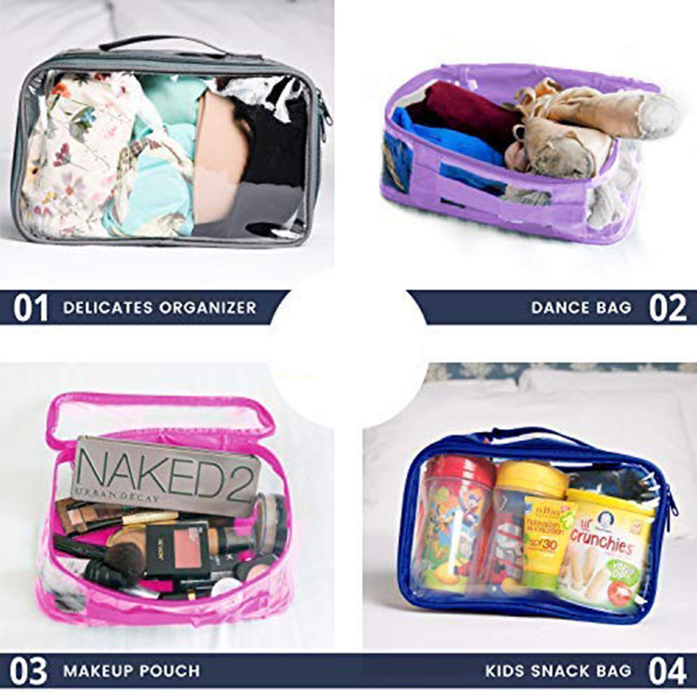 Waterproof Plastic Bag PVC Cosmetic Bag Brushes Organizer