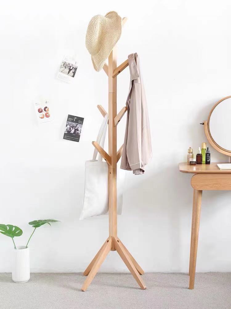 Natural 100% Eco-friendly Tree Shaped Bamboo Stand Hanger for Clothes On Walls BAMBOO