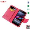Buy cheap 100% Quaify Colorful PU Wallet Leather Cover Cases For Sony Xperia Z1 Mini/Amami/XperiaZ1S from wholesalers