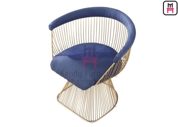 Buy cheap Warren Platner Stainless Steel Chairs Replica Classic With Fabric & Leather Cushion from wholesalers