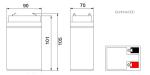 Rechargeable Storage Lifepo4 Battery 12V 6AH For Solar Energy Storage System