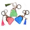 Buy cheap Antique Brass Plating Coin Bag Keychain , Snakeskin Personalized Leather Keychain from wholesalers