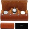 Buy cheap Watch Travel Case, Watch Roll for 3 Watches,Premium Faux Leather, Gift-box packaging【Brown】 from wholesalers