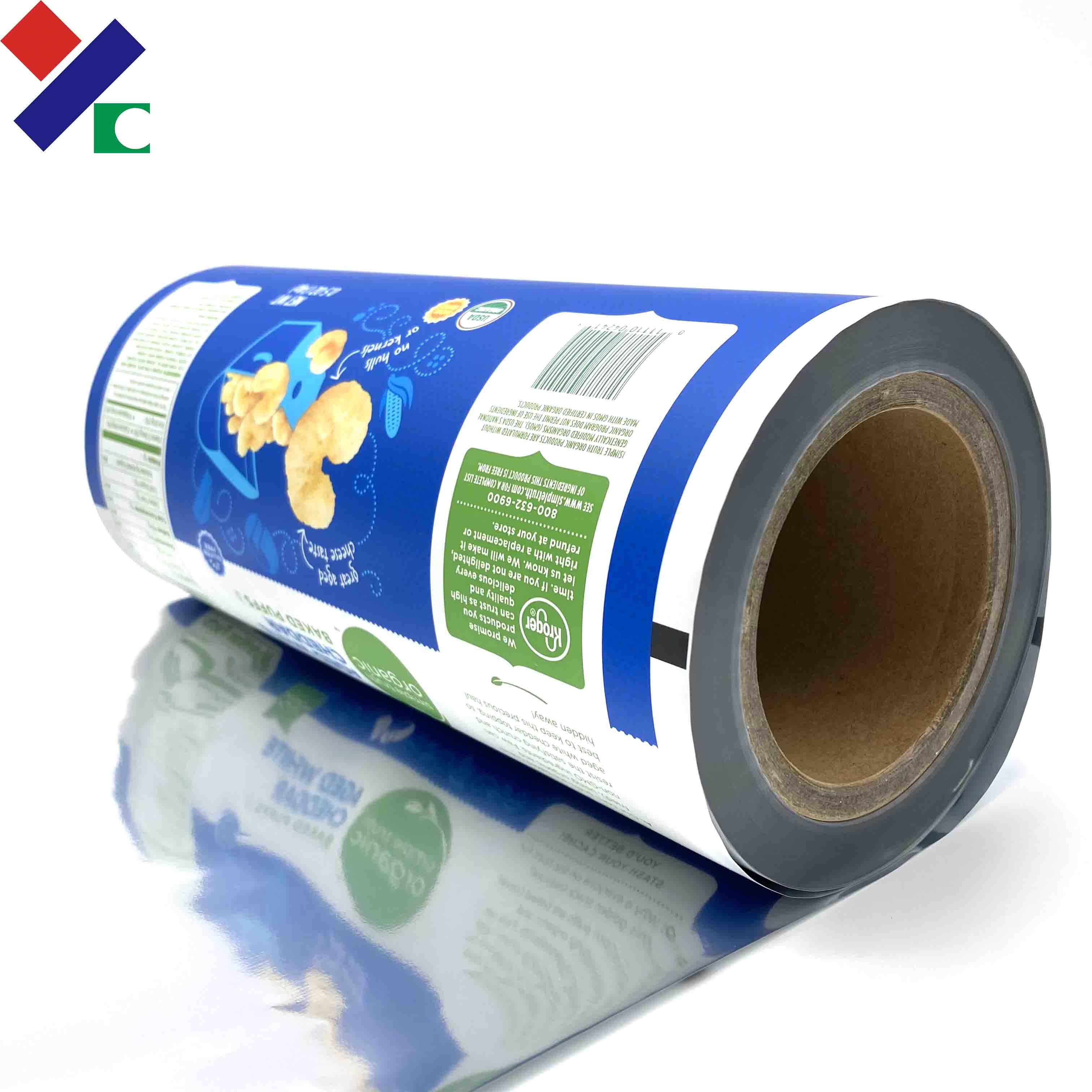 Aluminum Foil Food Packaging Film Roll Waterproof Metallised Bopp Film Gravure Printing