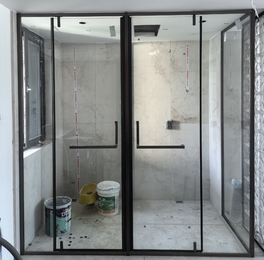 Shower Room Glass Door 304 Stainless Steel Shaft Fittings