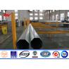 Buy cheap Medium Voltage Galvanised Steel Transmission Poles 10kv - 550kv ISO Certificate from wholesalers