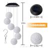 Buy cheap IP65 Waterproof 6 Crystal Ball Solar Wind Chime Lights from wholesalers