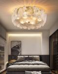 Ceiling chandelier for living room Leaf glass decorative celling lights modern