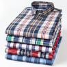 Buy cheap Wholesale Carbon Ground Plaid Shirt Long Sleeve Check 100% Cotton Men Shirts Casual Formal Office Custom Tuxedo Shirt for Man from wholesalers