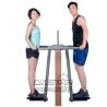 Buy cheap outdoor gym equipment park wood double pendulum from wholesalers
