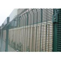 Buy cheap PVC Welded Wire Green Mesh Security Fencing 358 2.2m width product