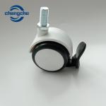 Durable Equipment Swivel 75mm Castor Wheels For Hospital Bed
