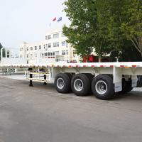 Buy cheap 40FT Front Wall Lorry Cargo 3 Axle Fuwa Semi Truck Flatbed Trailer product