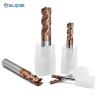 Buy cheap Tungsten Carbide Corner Radius 55HRC 4 Flutes End Mills AlTiSiN Coating from wholesalers
