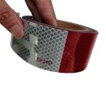 Red White DOT C2 Metalized Prismatic Reflective Tape For Vehicles