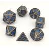 Buy cheap Metal KTV Gaming Dice Set , Hand Pouring Polyhedral 7 Die Set from wholesalers