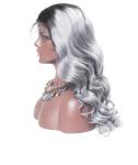 Smooth Body Wave 100 Indian Full Head Lace Human Hair Wigs For Black Women