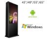 Buy cheap 55" 1500cdm2 Outdoor Digital Signage Displays Standing Kiosk FCC Rohs Approval from wholesalers
