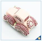 Lovely Crystal Car Shape Trinket Box Home decoration Enamel Trinket Box SCJ329