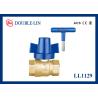 Buy cheap PTFE Seat 1/2" Lockable Brass Ball Valves 25 Bar ISO228 Thread from wholesalers