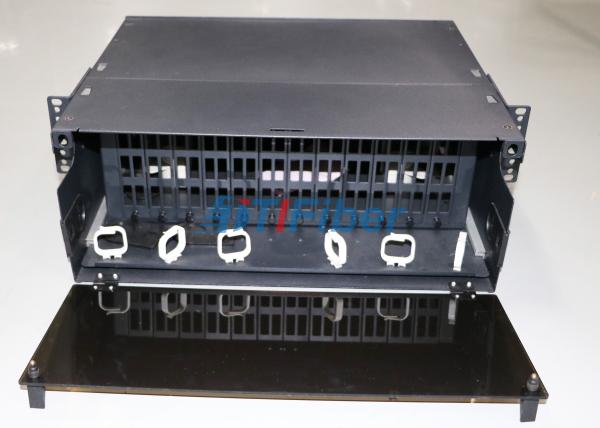 Buy cheap 4U Slidable Fiber Optic Patch Panel for MTP / MPO Fiber Cassette Module from wholesalers
