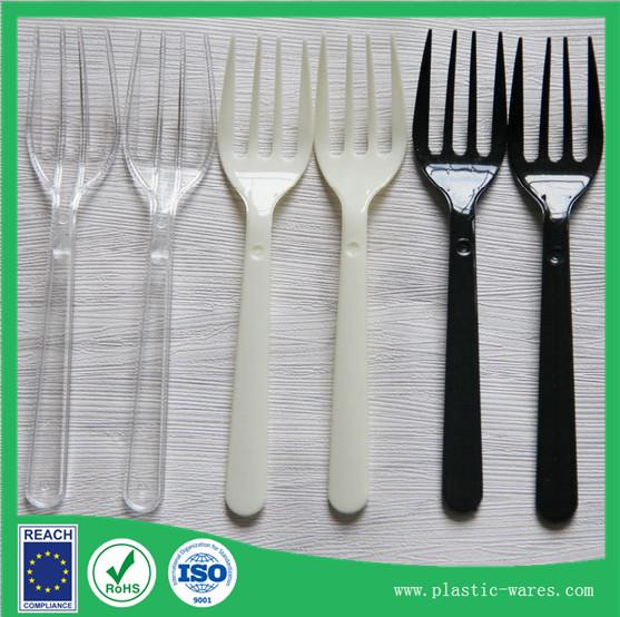 Buy cheap Plastic Disposable Forks in clear, white and black colors from wholesalers