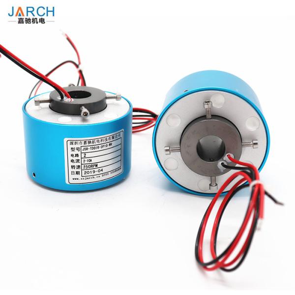 Buy cheap 100RPM 2 Circuits 10A IP54 16mm Through Bore Slip Ring from wholesalers