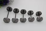 Novelty DIY hardware accessories light gold dumbbell barbell one word shape