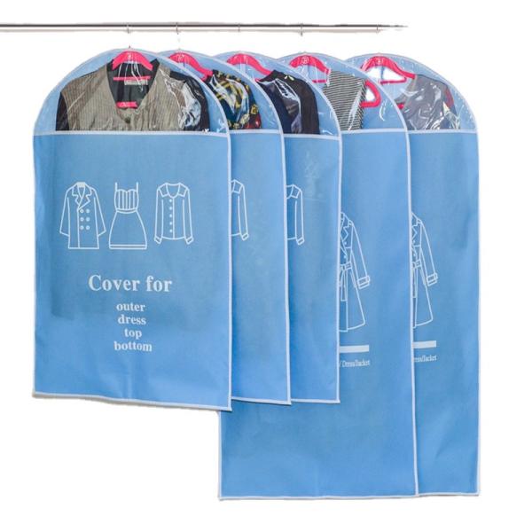 Buy cheap Foldable Non Woven Garment Storage Bag Zipper Top Plastic Dry Cleaning Bags from wholesalers