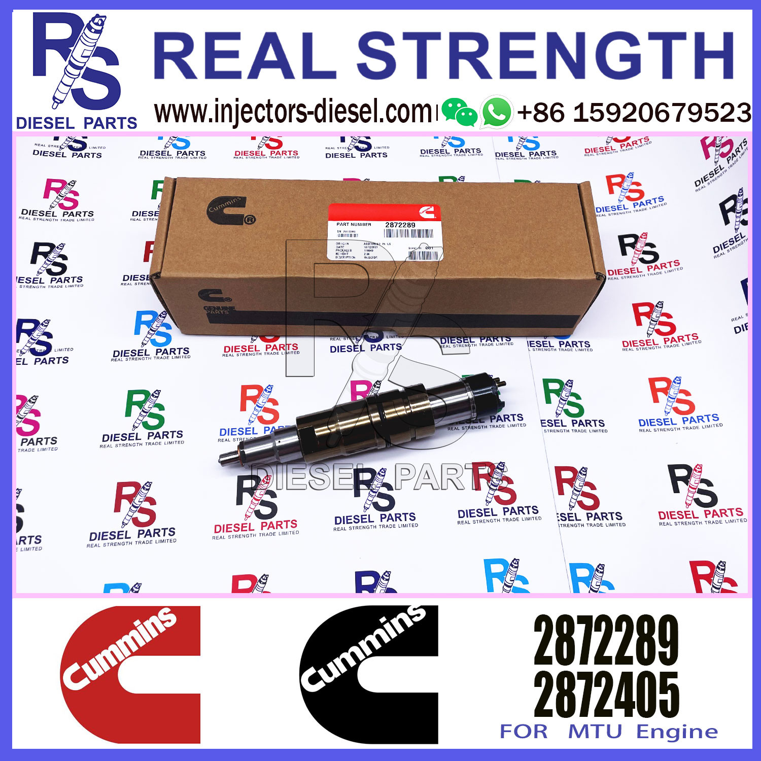 Diesel Engine Parts Common Rail Fuel Injector 2872544 2031835 575176 2872289