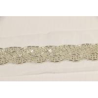 Buy cheap Bugles Sequin Lace Trim Braided Tulle Multi Creations 60mm Width Breathable product