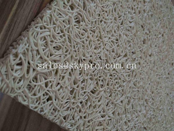 Buy cheap White Waterproof Rubber Mats PVC Coil Mats Memory Plastic , 4000 G/M2 from wholesalers