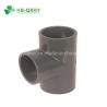 Buy cheap Gray UPVC Reducing Tee Size From 25mm to 225mm DIN Standard for Fluid Transportation from wholesalers