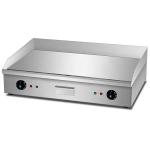 Electric Countertop Flat Griddle Plate Silver White 35kg Double Temperature