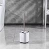 Buy cheap Stainless Steel Flip Lid Toilet Brush And Holder For Household Toilet Cleaning Essentials from wholesalers