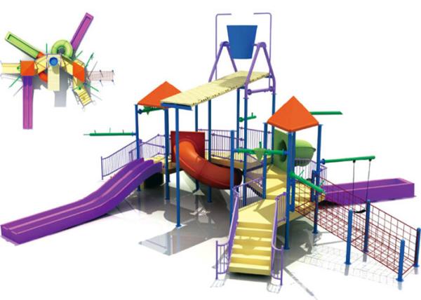 Buy cheap OEM Fiberglass Water Park Construction , Kids Water Playground Equipment System from wholesalers