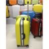 Buy cheap Combination Locked Aluminum Suitcase Luggage , ABS Material Yellow Waterproof Luggage Set from wholesalers