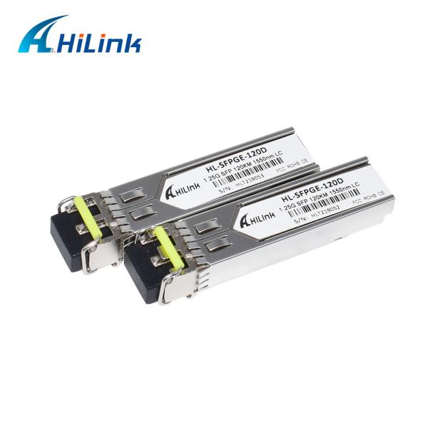 Buy cheap 1000BASE GLC-ZX-SM 1.25G SFP Transceiver 120KM 1550nm SMF LC DOM from wholesalers