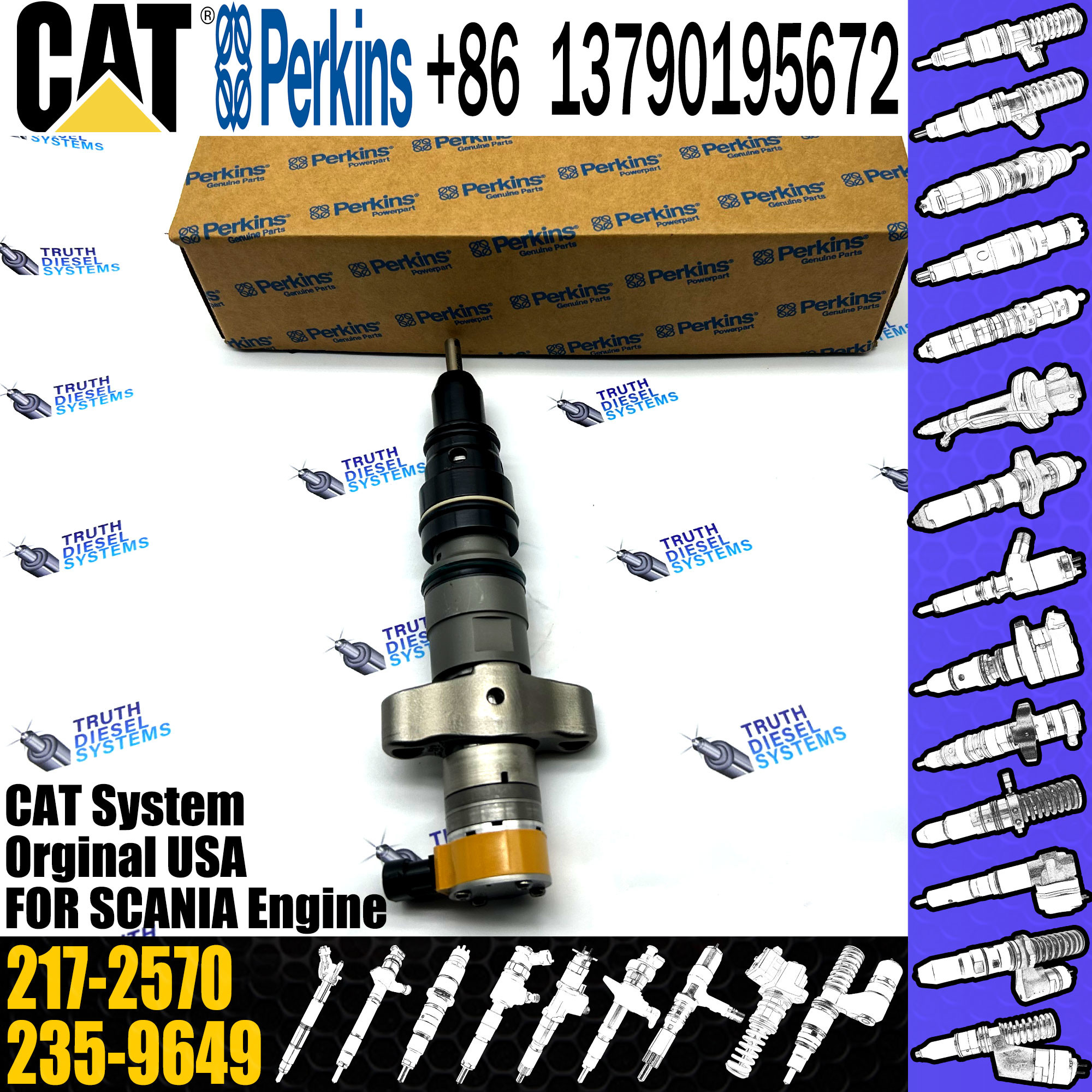 C-9 Engine 172-5780 188-8739 217-2570 235-2888 Fuel Injector common rail injector