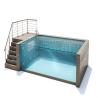 Buy cheap Fliter Pump Included Clear Acrylic Glass Prefabricated Swimming Pool for Family Sports from wholesalers