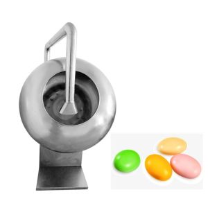 Wholesale Chocolate Puffed Rice 28rpm 50kg/Batch Chocolate Coating Pan from china suppliers