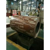 Buy cheap Brick Grain Coil Coated Galvanized Steel , Wall Decoration Colour Coated Coil product